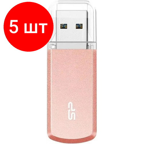 флешка 128gb silicon power helios 202 blue usb 3 2 gen 1 usb 3 0 Комплект 5 штук, Флеш-память Silicon Power Helios 202 128Gb/USB 3.2 (SP128GbUF3202V1P)