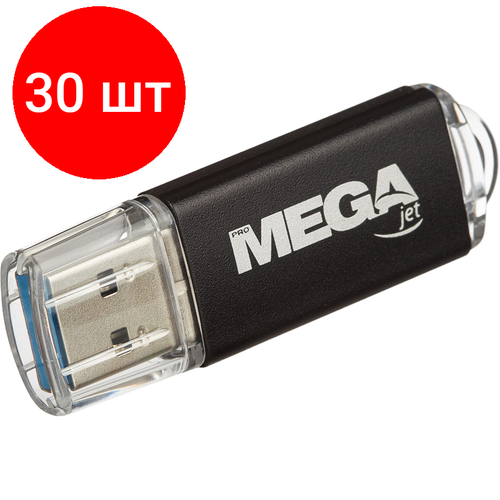 Комплект 30 штук, Флеш-память Promega Jet 16GB USB3.0 черный, металл, под лого NTG358U3016GB