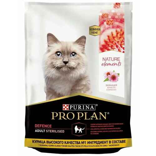 PRO PLAN Nature Elements Adult сухой корм для кошек Курица 200гр