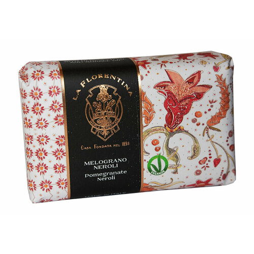 Мыло с экстрактами граната и цветка нероли La Florentina Soap Pomegranate and Neroli