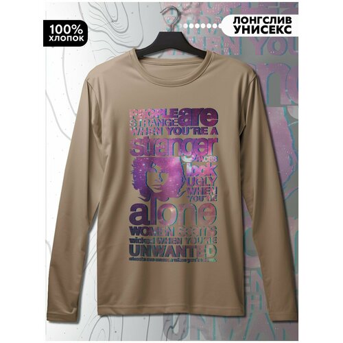 фото Лонгслив hypnotica, размер l, бежевый