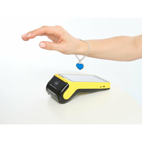 Платежный шарм Artpayments Шарм серебро с полимером Сердце Tinkoff Pay, серебро, 925 проба, полимерная глина