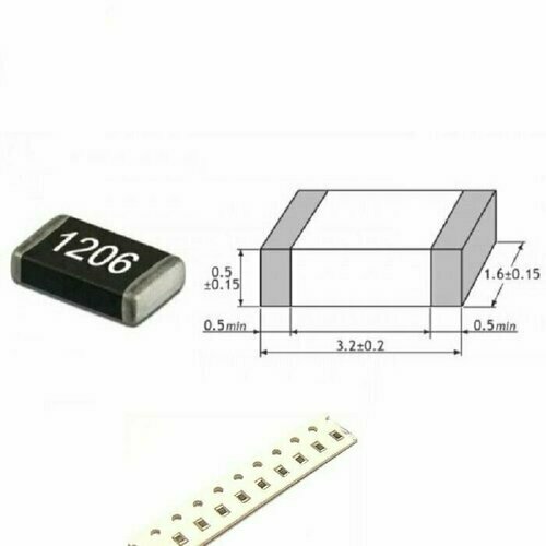 С-1206-22NF, Чип -конденсатор(SMD)1206-22NF 50 V,10 штук