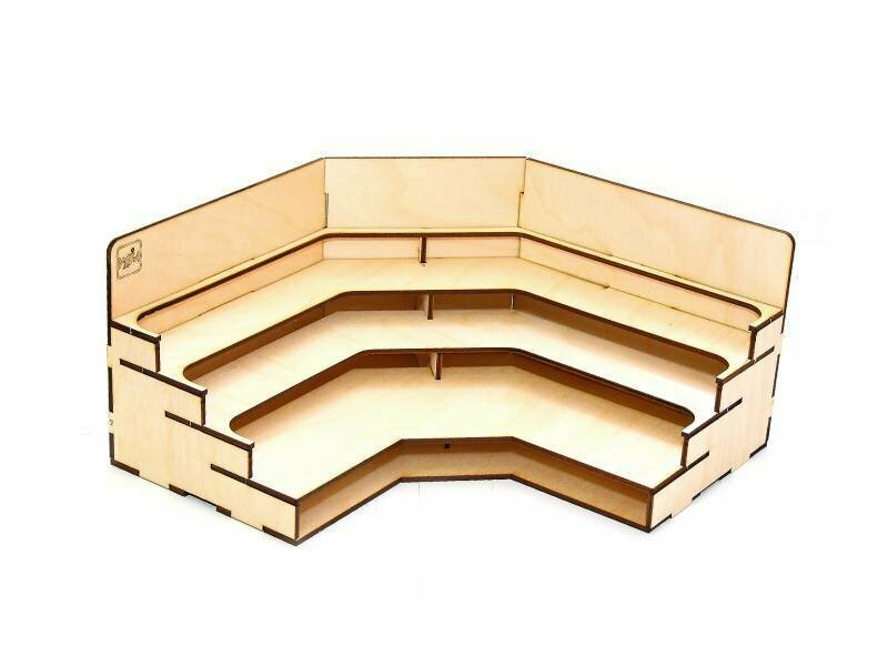 Угловой модуль-органайзер с полочками — фото 1