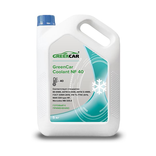 Антифриз GreenCar Coolant NF40 5 кг.