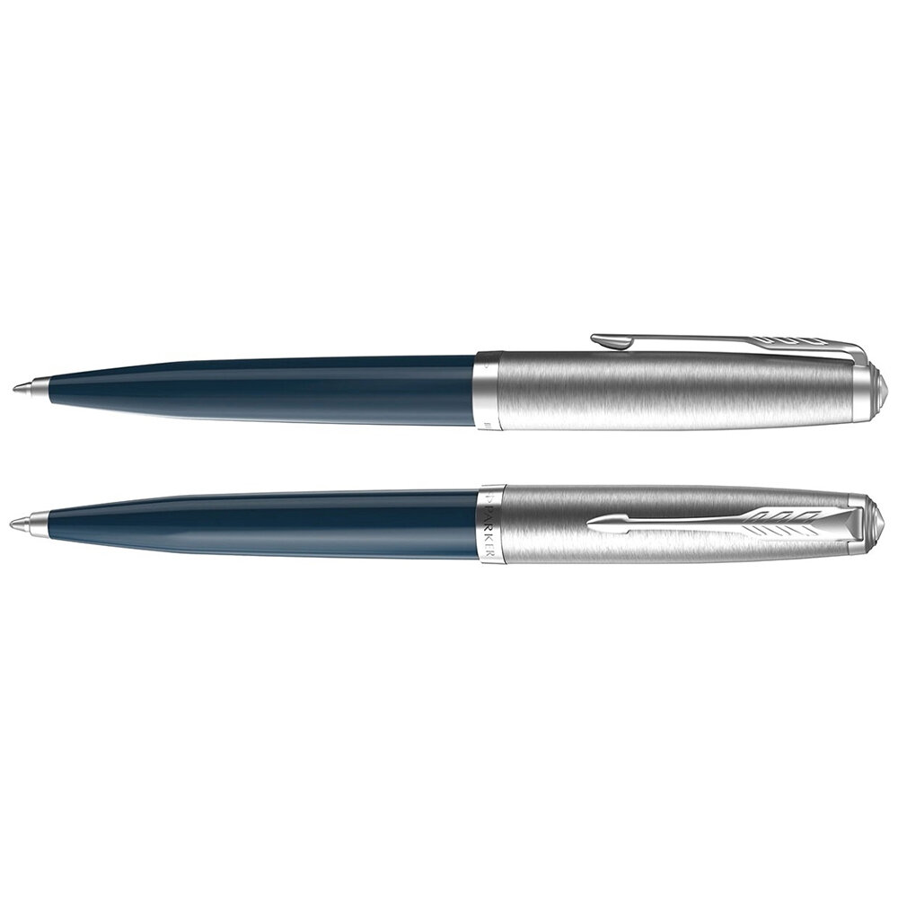 Ручка шариковая "Parker 51 Core, Midnight Blue CT", М, черные чернила (2123503) - фото №10