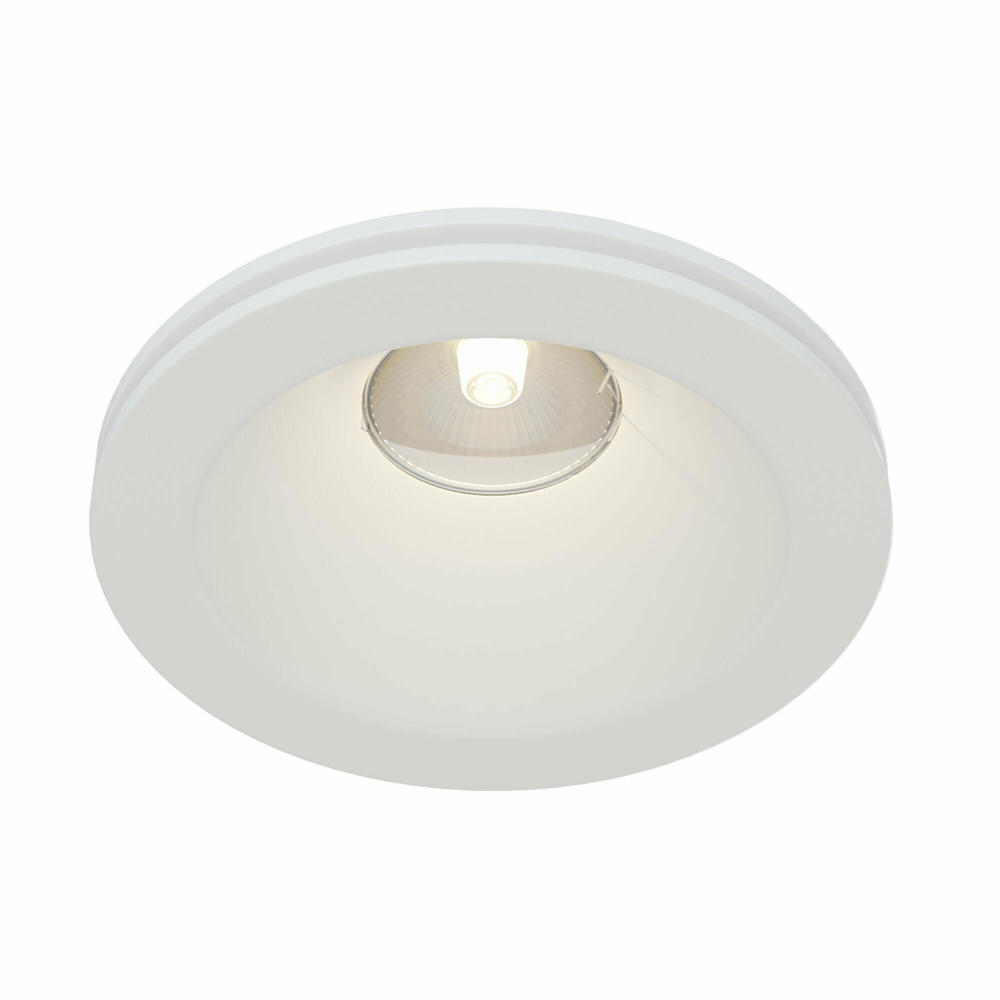 Светильник MAYTONI Gyps Modern DL002-1-01-W, GU10, 35 Вт, цвет арматуры: белый, цвет плафона: белый