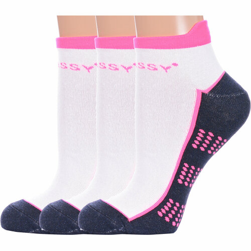 фото Носки красная ветка, 3 пары, размер 23-25, белый