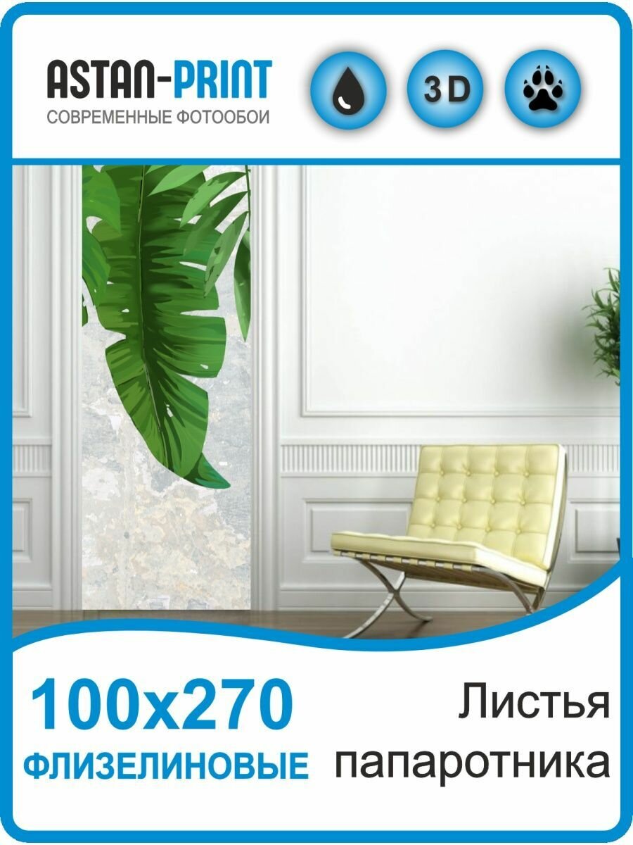 фото Флизелиновые фотообои Листья папаротника 100х270