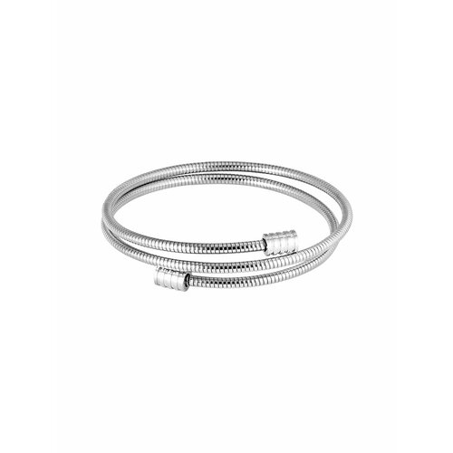 фото Жесткий браслет kalinka modern story, 1 шт., размер one size, серебряный, серый