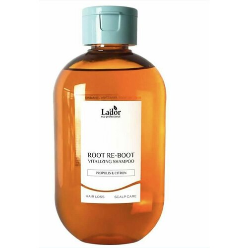 Lador ROOT RE-BOOT VITALIZING SHAMPOO (PROPOLIS & CITRON) Шампунь для волос c прополисом и цитрусом, 300 мл.