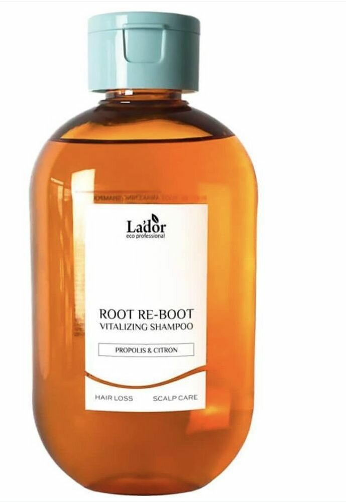 Шампунь для восстановления корней волос La'dor Root Re-Boot Vitalizing Shampoo Propolis & Citron 300 мл