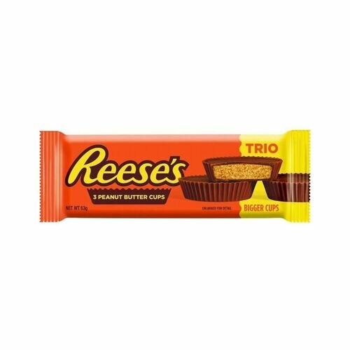 Шоколад Reese's 3 Peanut Butter Cups Trio, 63 гр