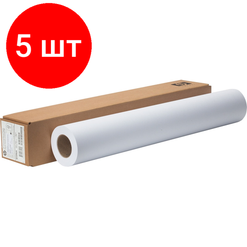 Комплект 5 рул, Бумага широкоформатная HP Universal Bond 80г 610ммх45.7м 50.8мм Q1396A universal bond paper 80 г м2 0 610x45 7 м 50 8 мм q1396a