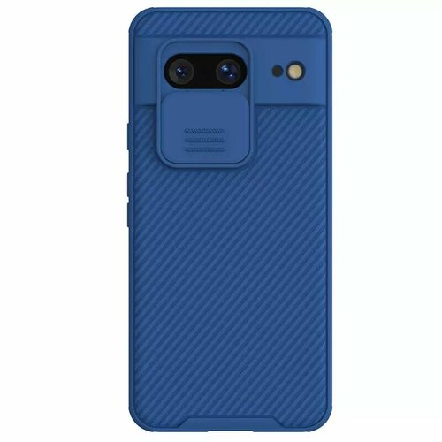 Противоударный чехол с защитой камеры Nillkin CamShield Pro Case для Google Pixel 8, синий