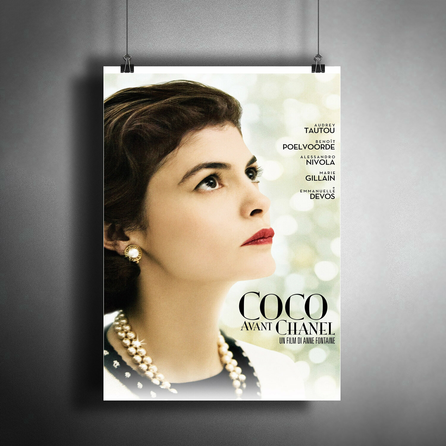 Постер плакат для интерьера "Фильм: Коко до Шанель (Coco avant Chanel). Актриса Одри Тоту" / Декор дома, офиса, комнаты, квартиры A3 (297 x 420 мм)