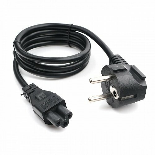 Кабель питания для ноутбуков Cablexpert PC-186-ML12-1M, 1 метр, Schuko- C5, 10А