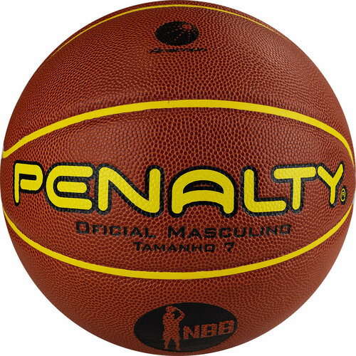 фото Мяч баскетбольный penalty bola basquete 7.8 crossover x, 5212743110-u, размер 7, fiba, микрофибра, коричневый