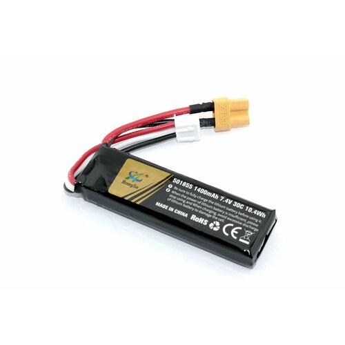 Аккумулятор Li-Pol 7.4v 501855 1400mah разъем XT30-plug