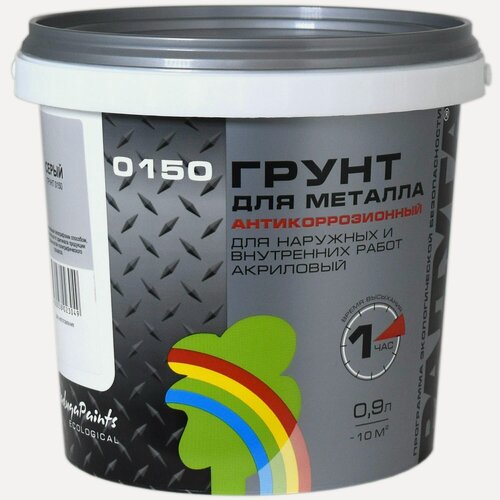 Изображение товара Грунт для металла антикоррозионный, цвет белый 0,9 л