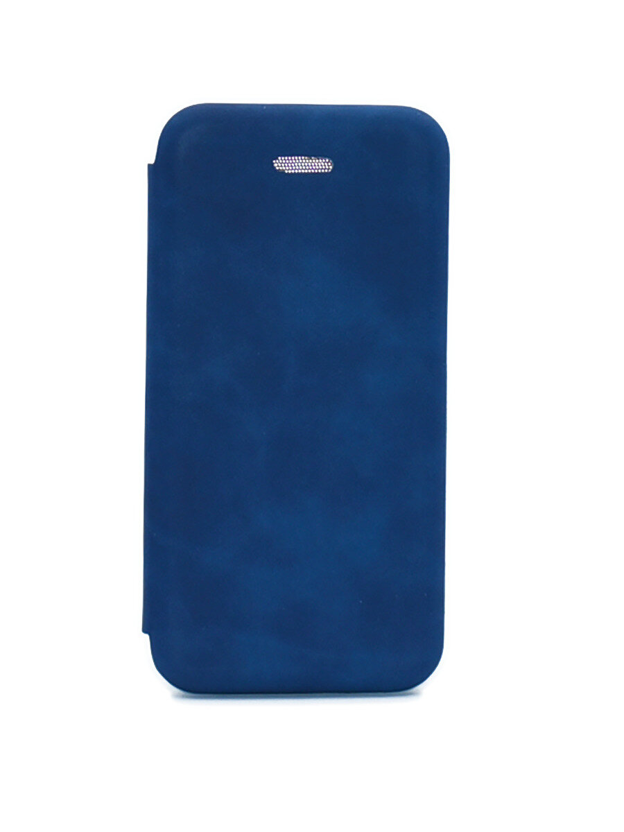 Чехол-книжка Premium на Apple iPhone 6/6S / Айфон 6/6S из эко-кожи синяя, с магнитом