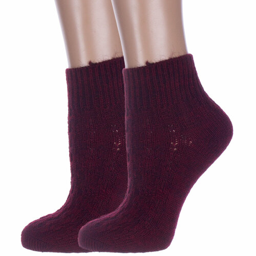 фото Носки rusocks, 2 пары, размер 23, бордовый