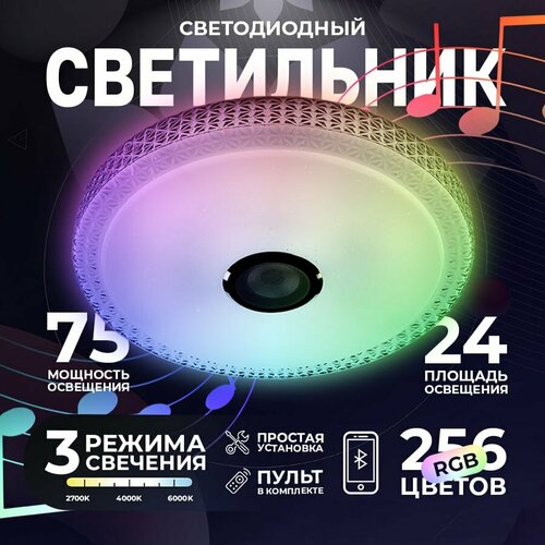 Светильник светодиодный, Люстра 75W