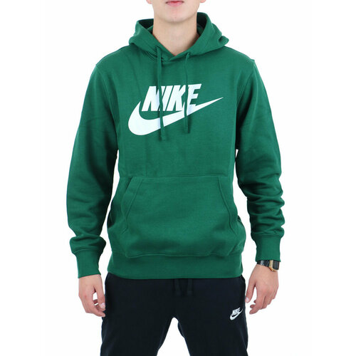 Худи спортивное NIKE Sportswear Club Hoodie Po Bb Gx, размер S, зеленый men s women s hoodie tokyo ghoul cartoon 3d printing boys and girls sportswear hip hop harajuku style sportswear pullover autumn