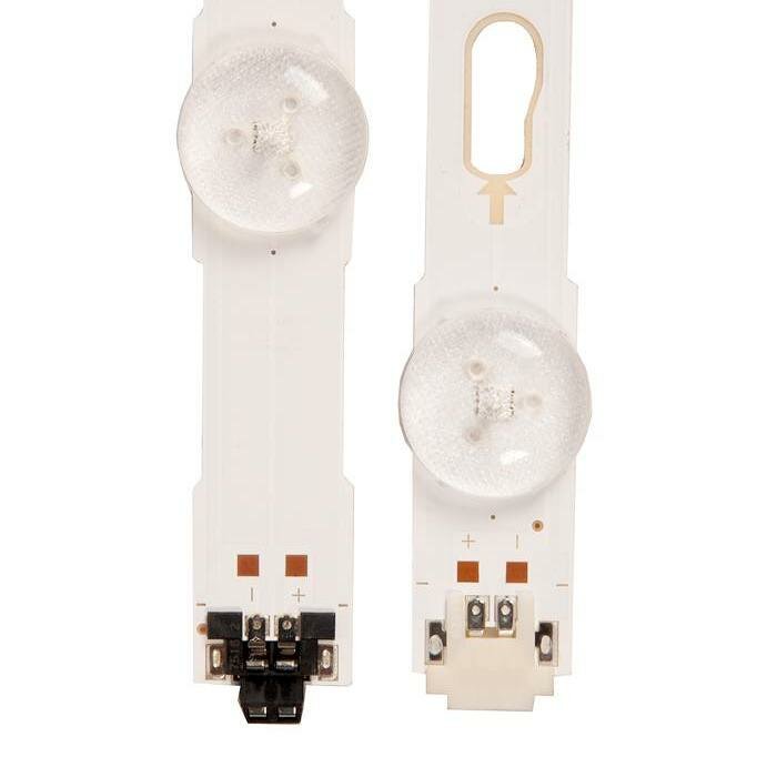 Комплект планок подсветки LED для телевизоров Samsung UE55JU, UE55KU, UE55MU, LM41-00135A, LM41-00136A, V5DU-550DCA-R1, V5DU-550DCB-R1 (12 шт) — фото 3