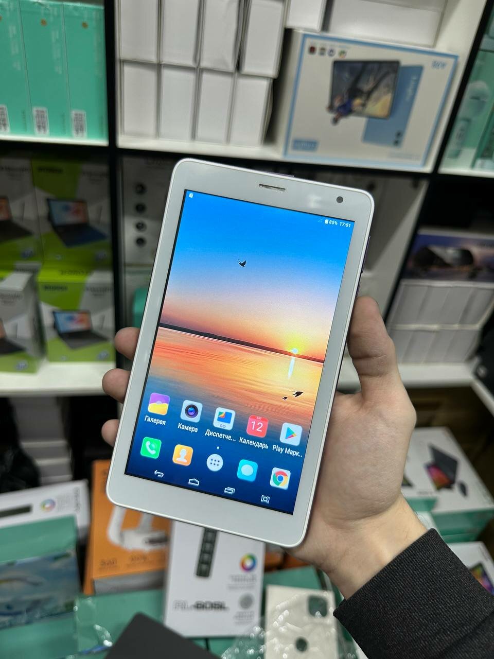 Планшет S-Color i15 Pro Max с клавиатурой, 8 ГБ/512 ГБ, Android 13, фиолетовый