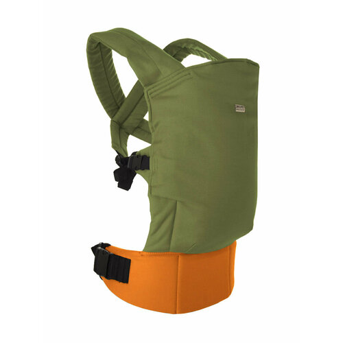 Амама Эрго-рюкзак облегчённый х-легчер V2, лён, хлопок, цвет: зелёный, оранжевый