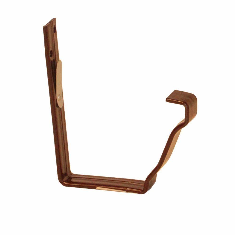 фото Держатель желоба Юг-Профиль 120x86 мм коричневый RAL 8017