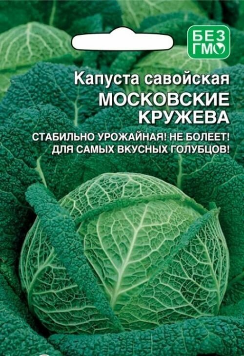 Коллекционные семена капусты савойская Московские кружева
