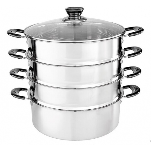 ВЕ-082 Мантоварка-пароварка нерж 24см 4 уровня