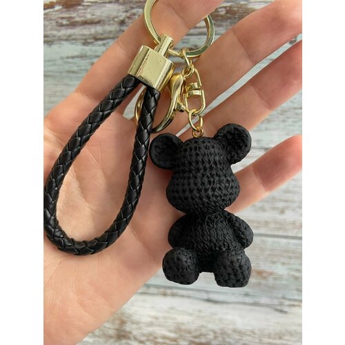 Брелок, черный, золотой