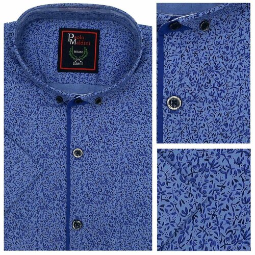 Рубашка Paolo Maldini, размер 3XL, синий