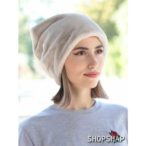 фото Шапка shopshap шапка shopshap молли, размер 57, белый