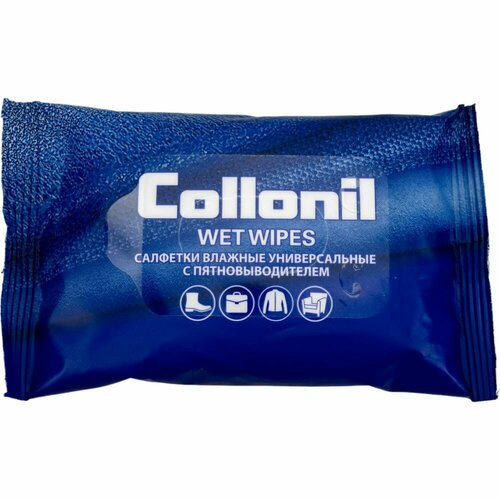 фото Collonil салфетки влажные wet wipes для текстиля с пятновыводителем 15 шт.