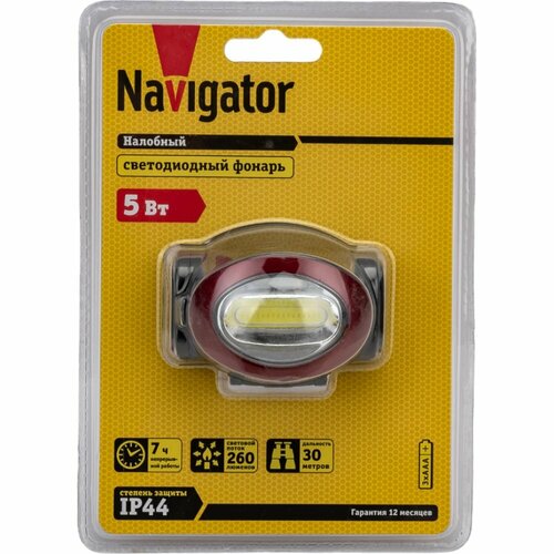 Налобный фонарь Navigator 82 364 NPT-H22-3AAA фонарь navigator npt h22 3aaa 82 364