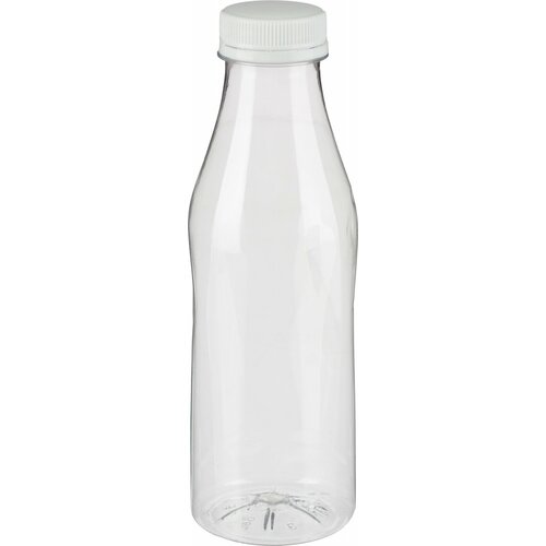 Бутылка Комус прозрачная с крышкой 0,5 л, ПЭТ d-38 мм BRC, широкое горло, 120 шт (38.500-1.1.21)