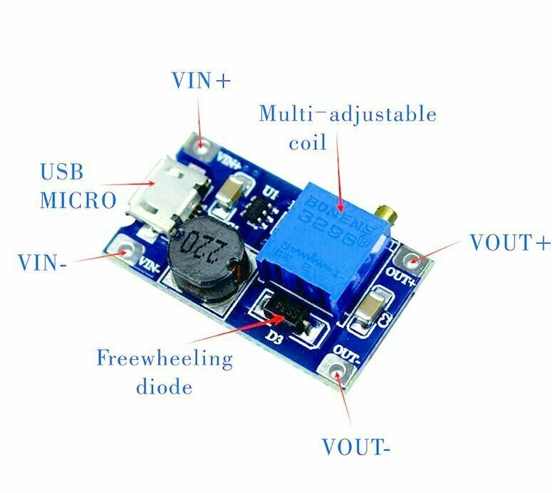 Повышающий DC-DC преобразователь MT 3608