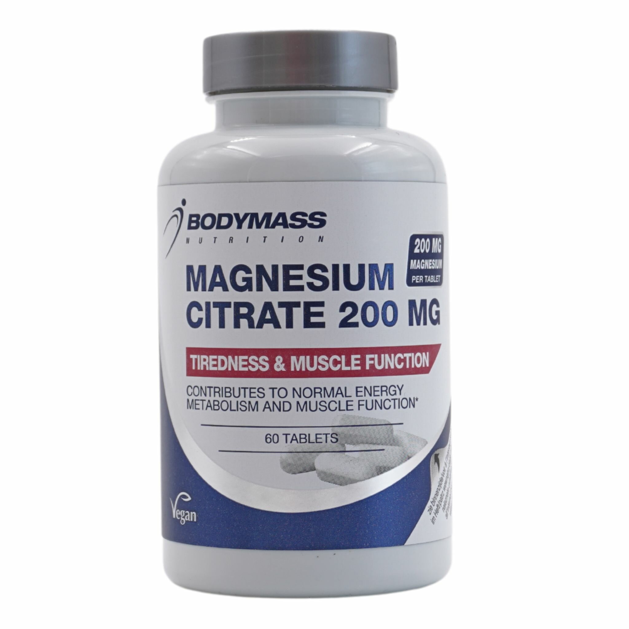 BODYMASS Магний цитрат, 200 мг, 60 штук