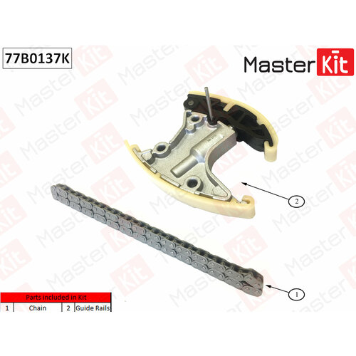 Master KiT 77B0137K Комплект цепи привода распределительного вала | лев |