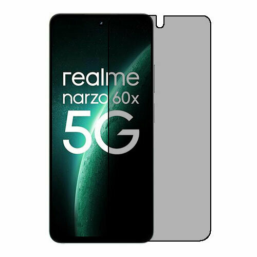 Realme Narzo 60x защитный экран пленка гидрогель конфиденциальность (силикон)