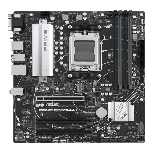 ASUS Материнская плата ASUS PRIME B650M-A II-CSM Socket AM5 B650 4DDR5 HDMIDPVGA 4xSATA3 RAID M2 Audio Gb LAN USB 32 USB 20 mATX 90MB1EH0-M0EAY0 1920900₽