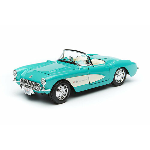 Chevrolet corvette turquoise 1957 / шевроле корвет зеленый масштабная модель chevrolet corvette 1957