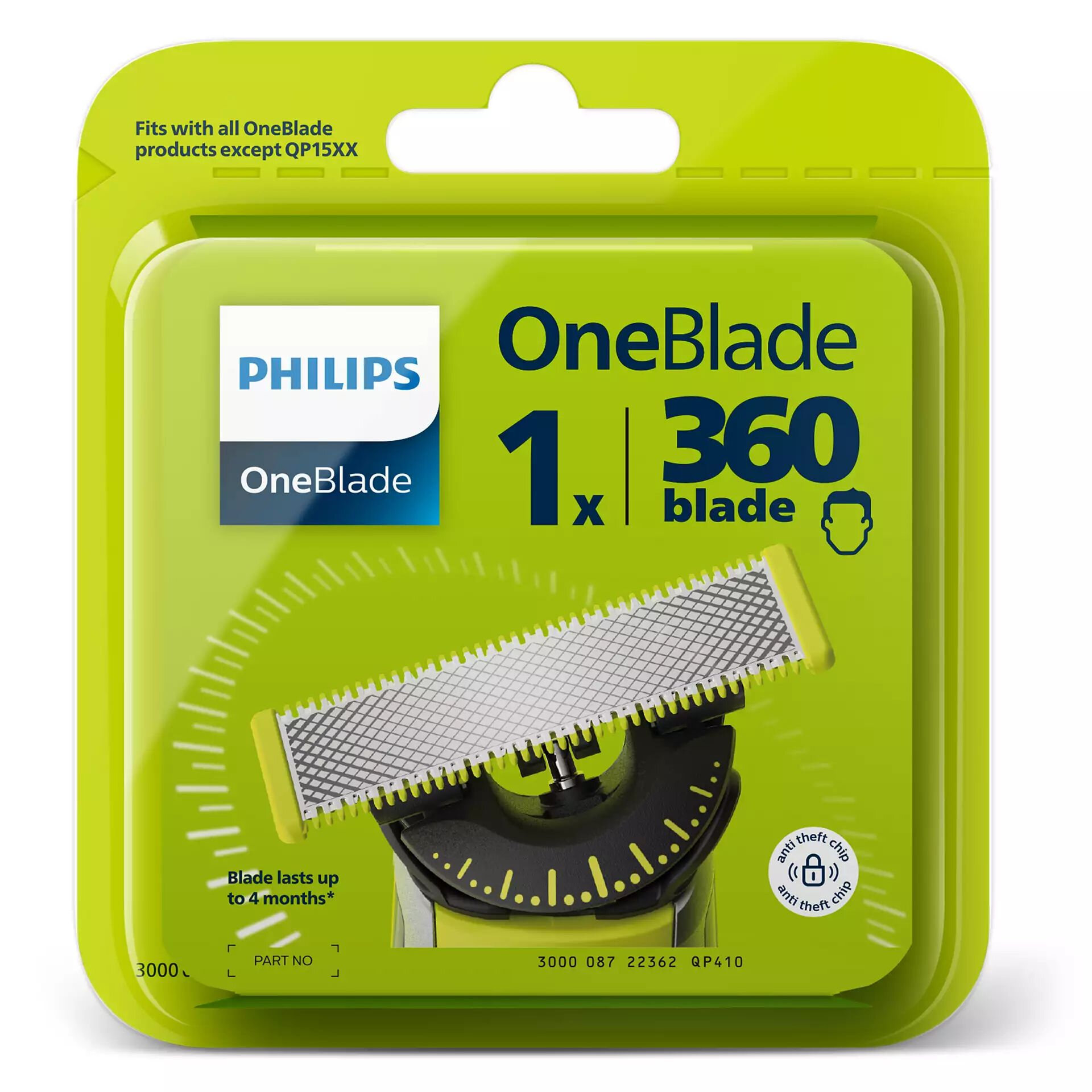 Сменное лезвие Philips OneBlade QP410/50, OneBlade 360