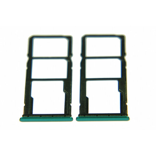 Держатель сим/карты памяти (Sim/Flash card holder) для Xiaomi Redmi 9A/Redmi 9С green держатель сим карты sim карты памяти microsd для xiaomi redmi 4a розовый