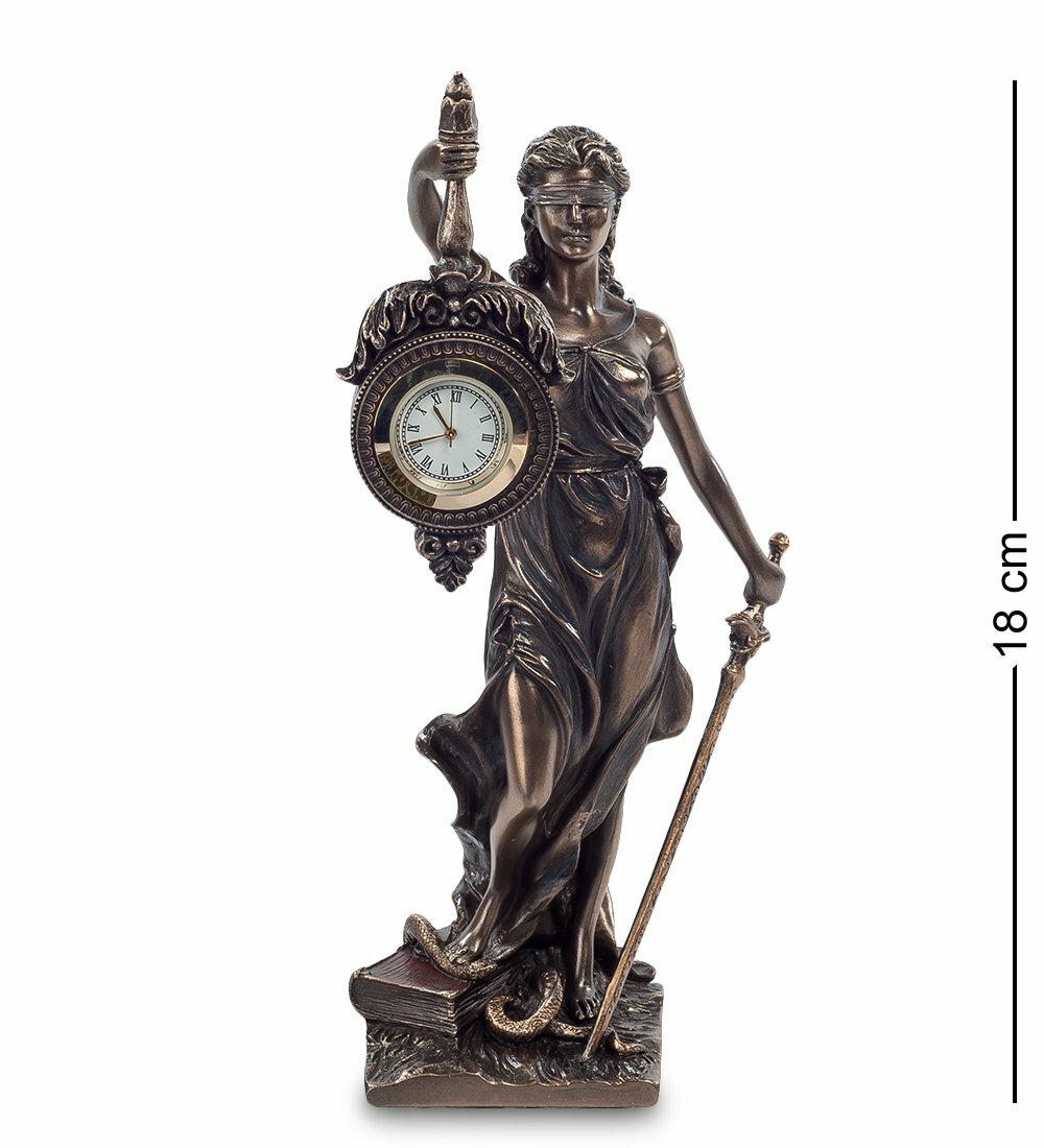 Статуэтка - часы "Фемида - богиня правосудия" WS-696 Veronese 904115