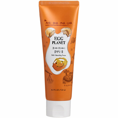 Пенка для умывания с AHA, BHA, PHA-кислотами Daeng Gi Meo Ri Egg Planet 4HA Cleansing Foam, 120 мл